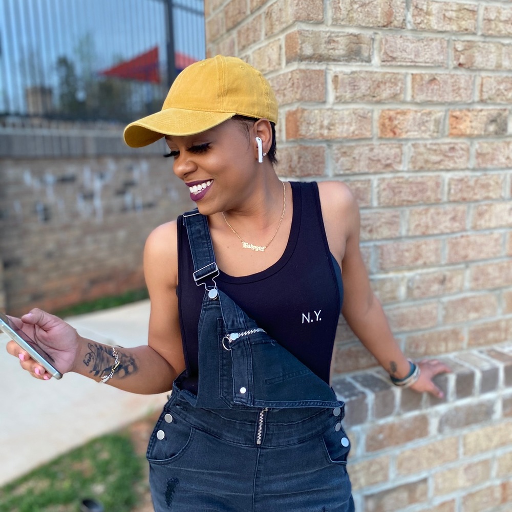 Mustard Yellow Distressed Unisex Cap